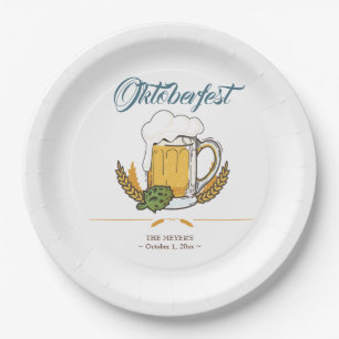 Oktoberfest Beer Festival Paper Plates