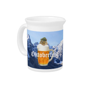 Oktoberfest Beer Festival Party Animal Beverage Pitcher