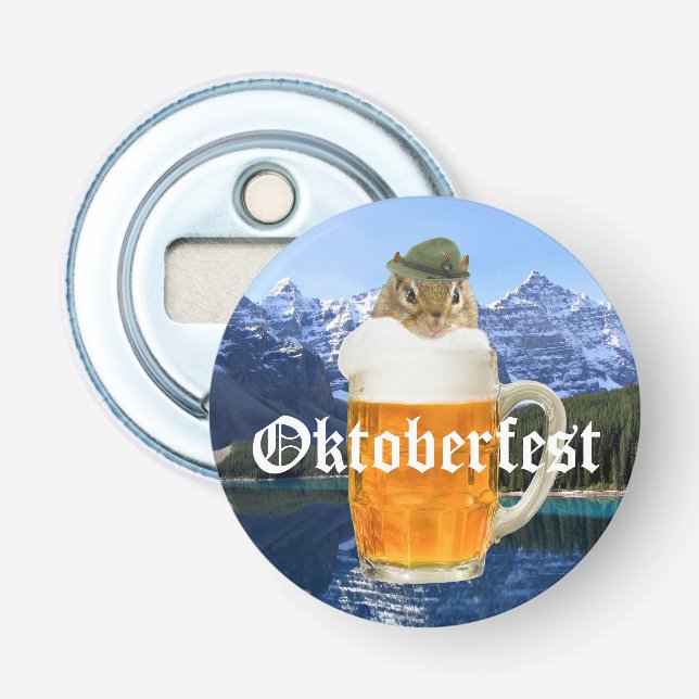 Oktoberfest Beer Festival Party Animal Bottle Opener (Front)