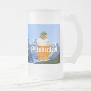 Oktoberfest Beer Festival Party Animal Frosted Glass Beer Mug