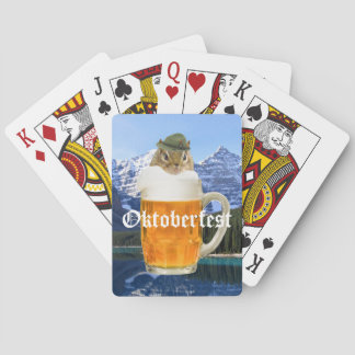 Oktoberfest Beer Festival Party Animal Poker Cards