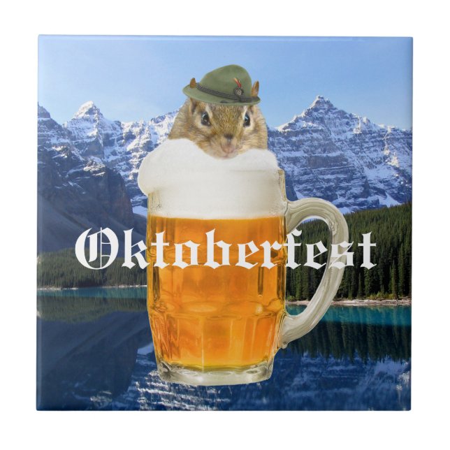 Oktoberfest Beer Festival Party Animal Tile (Front)