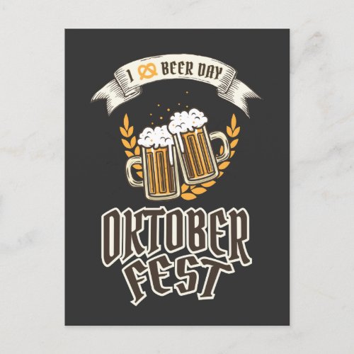 Oktoberfest Beer Festival  Postcard