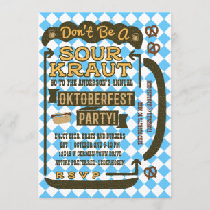 Oktoberfest Beer Funny October Drinking Party Invitation