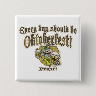 Oktoberfest Beer Guy Pinback Button