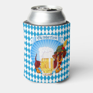 Oktoberfest Beer Hound Can Cooler