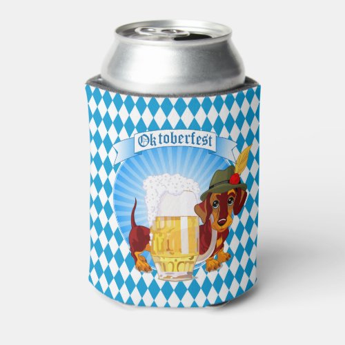 Oktoberfest Beer Hound Can Cooler