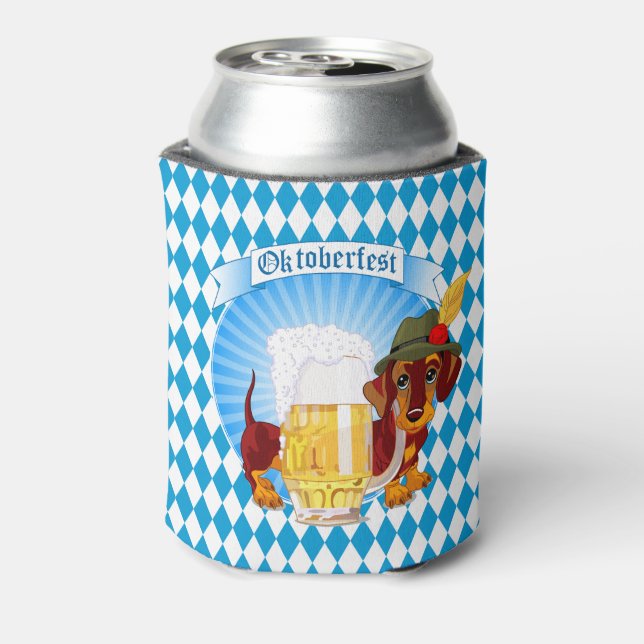 Oktoberfest Beer Hound Can Cooler (Can Back)
