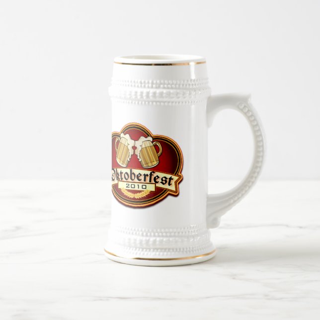 Oktoberfest Beer Party Customizable Date Beer Stein (Right)