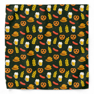 Oktoberfest Beer, Pretzel, Wheat, Sausage Bandana