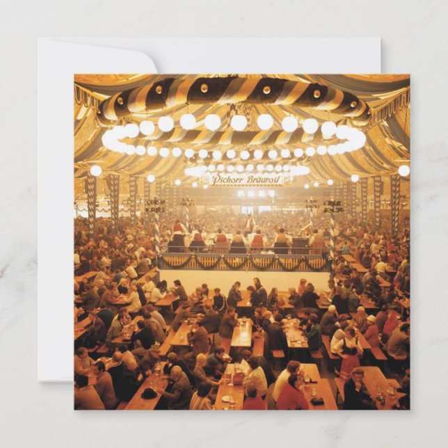 Oktoberfest Beer Tent Invitation (Front)