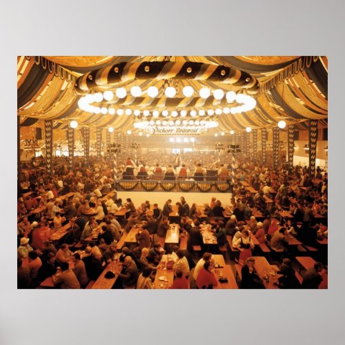 Oktoberfest Beer Tent Poster