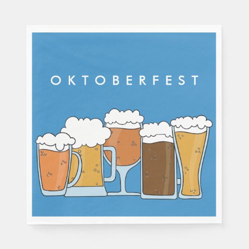 Oktoberfest Beerfest Beer Collection Napkins