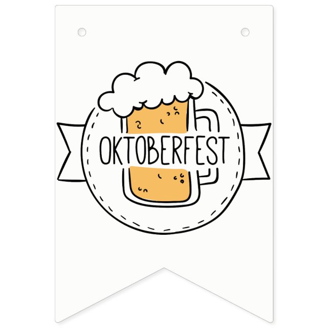 Oktoberfest Beerfest Bunting Flags (First Flag)