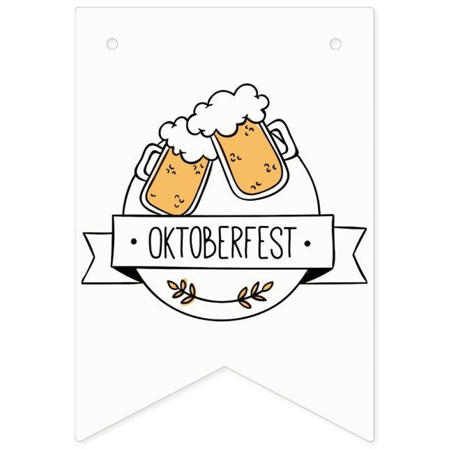 Oktoberfest Beerfest Bunting Flags (First Flag)