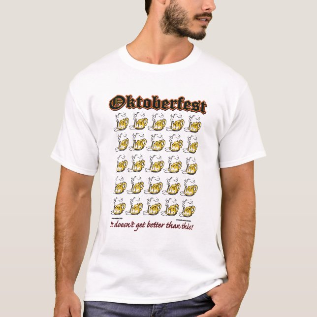 Oktoberfest Beers / German Fest T-Shirt (Front)