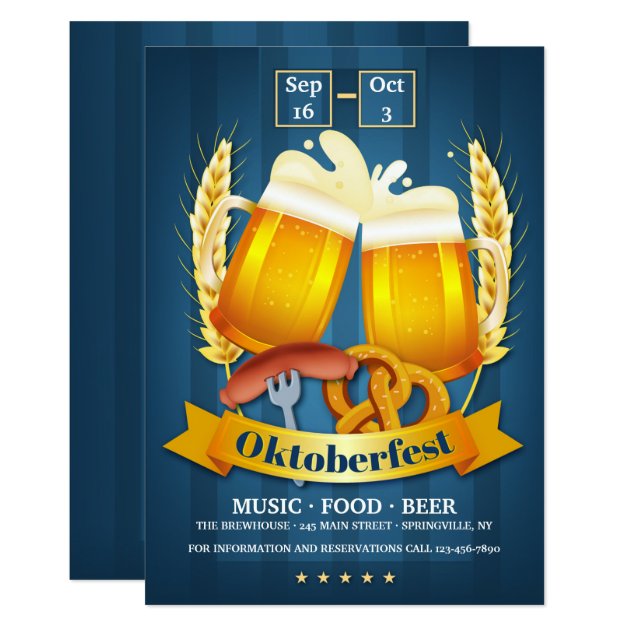 Oktoberfest Beers Invitation