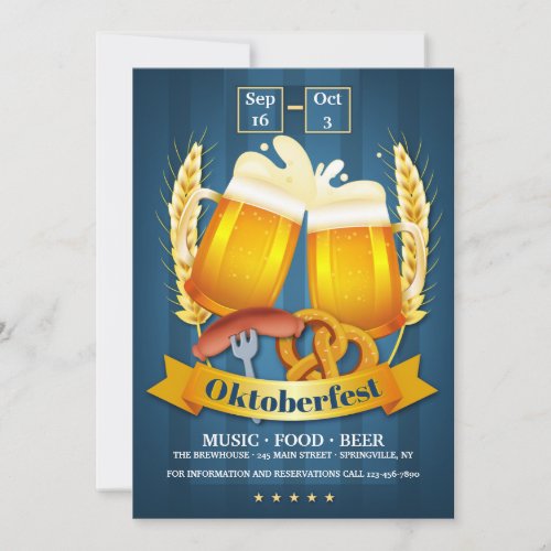 Oktoberfest Beers Invitation