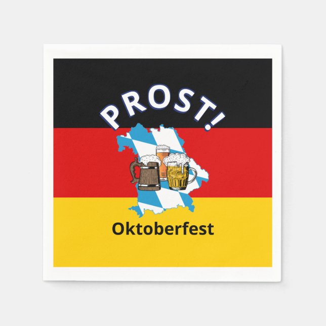 OKTOBERFEST Beers  Napkins (Front)