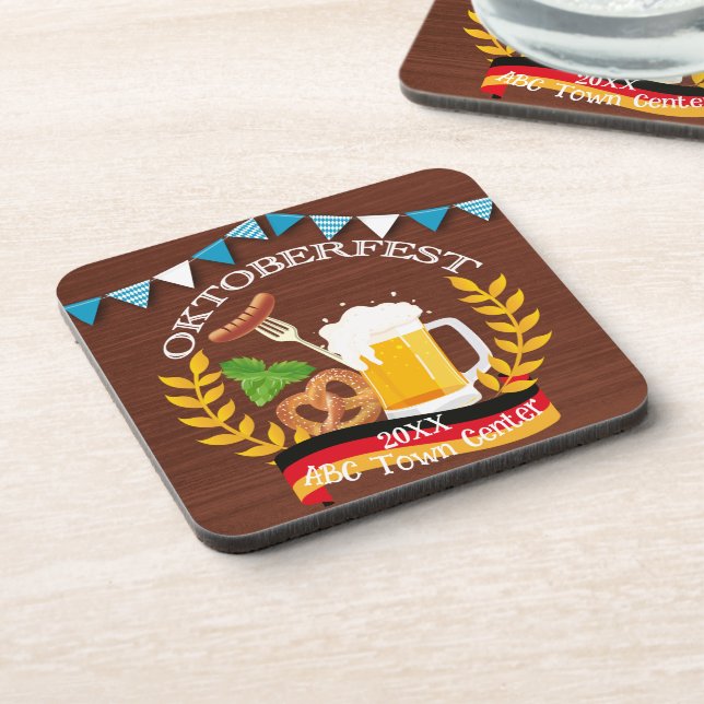 Oktoberfest Beverage Coaster (Left Side)