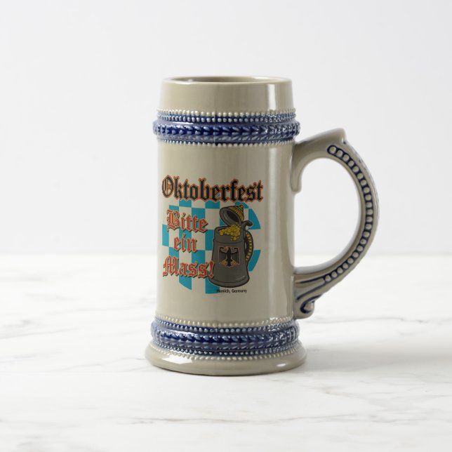 Oktoberfest Bitte ein Mass Beer Stein (Right)