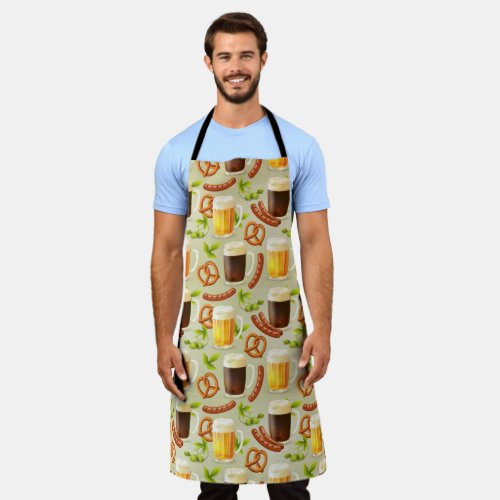 Oktoberfest Brats  Beers Apron