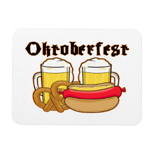 Oktoberfest Bratwurst & Beer Magnet