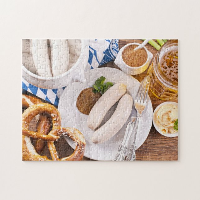 Oktoberfest breakfast jigsaw puzzle (Horizontal)