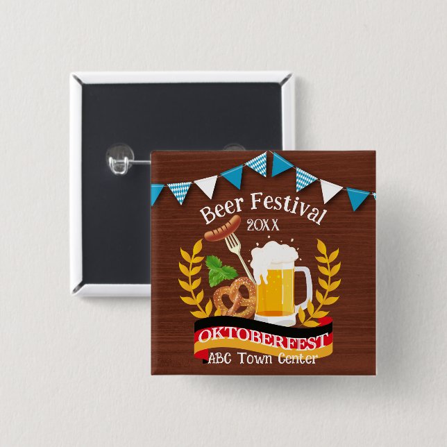 Oktoberfest Button (Front & Back)