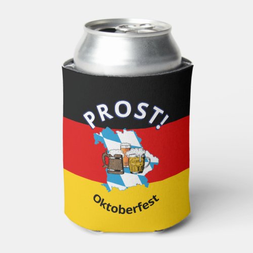 OKTOBERFEST Cartoon Beers Germany Bavaria PROST Can Cooler