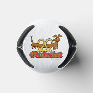 Oktoberfest-Cartoon-Pretzel-Doxie Can Cooler