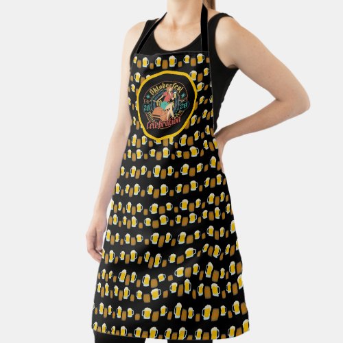 Oktoberfest Celebration Beer Girl Bartender  Apron