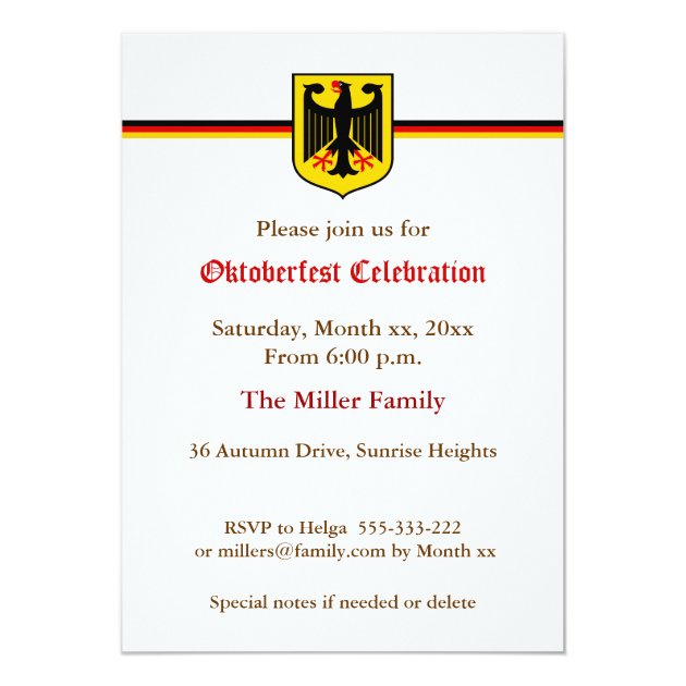 Oktoberfest Celebration Invitation