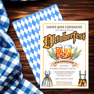 Oktoberfest Celebration Party Invitation