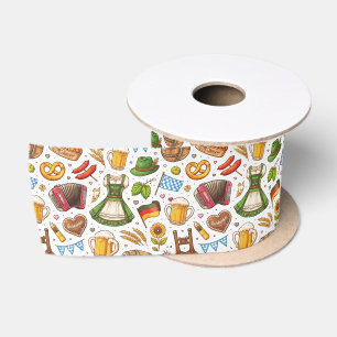 Oktoberfest Celebration Seamless Pattern – Wrappin Satin Ribbon