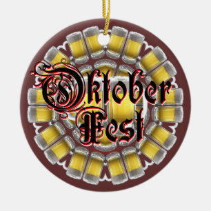 Oktoberfest Ceramic Ornament