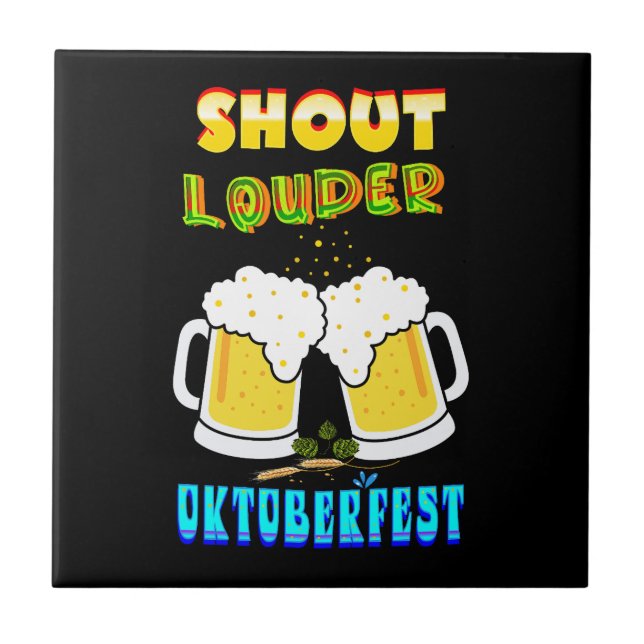Oktoberfest Ceramic Tile (Front)