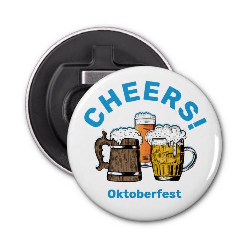 OKTOBERFEST Cheers Beers Square Paper Coaster Bottle Opener