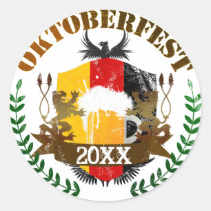Oktoberfest Classic Round Sticker