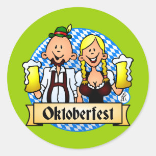 Oktoberfest Classic Round Sticker