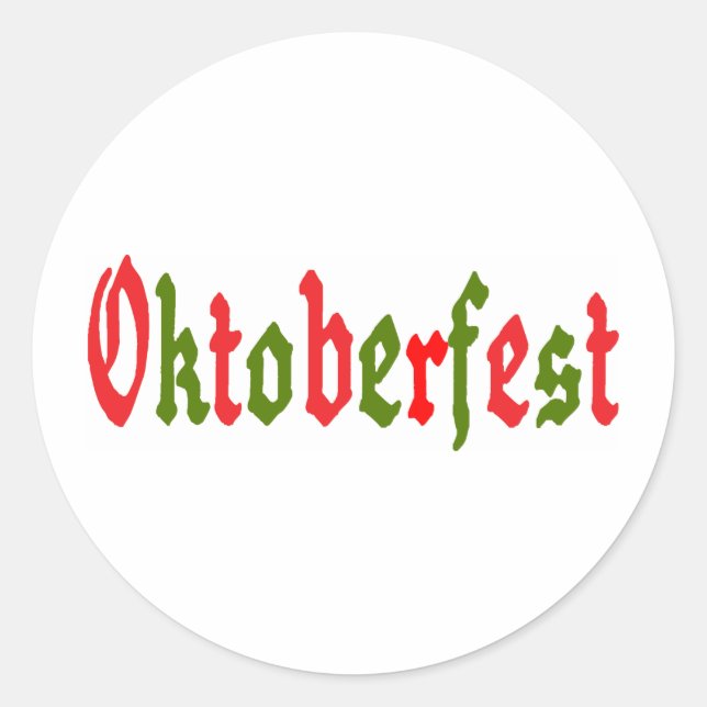Oktoberfest Classic Round Sticker (Front)