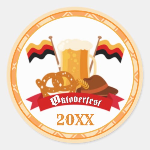 Oktoberfest Classic Round Sticker