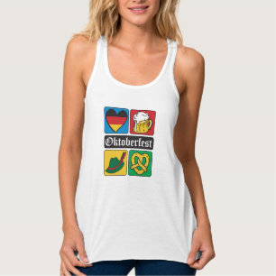 Oktoberfest Colorful Icons Tank Top