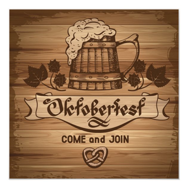 Oktoberfest Come Join Us Invitation