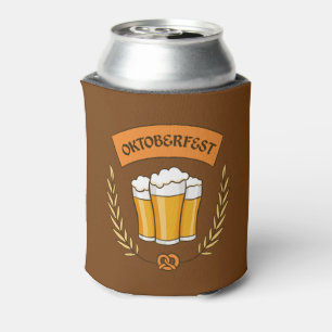 Oktoberfest custom monogram can cooler