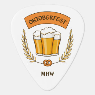 Oktoberfest custom monogram guitar picks
