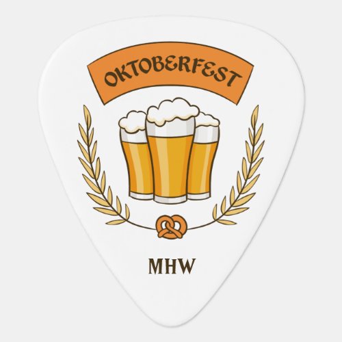 Oktoberfest custom monogram guitar picks