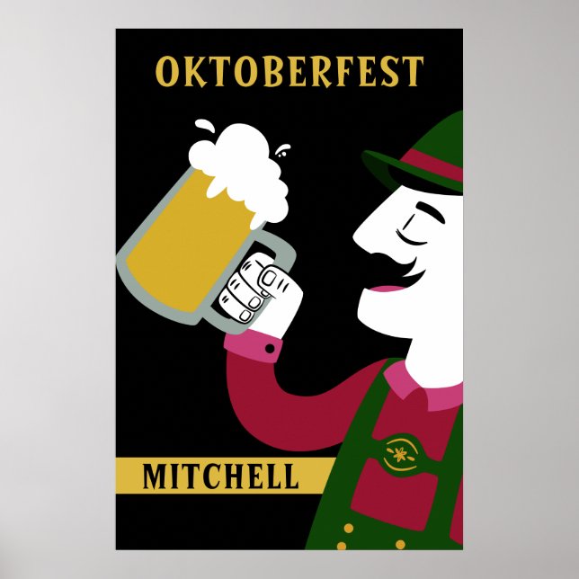 Oktoberfest custom name & text poster (Front)