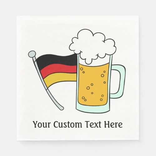 Oktoberfest custom paper napkins