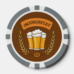 Oktoberfest custom text poker chips